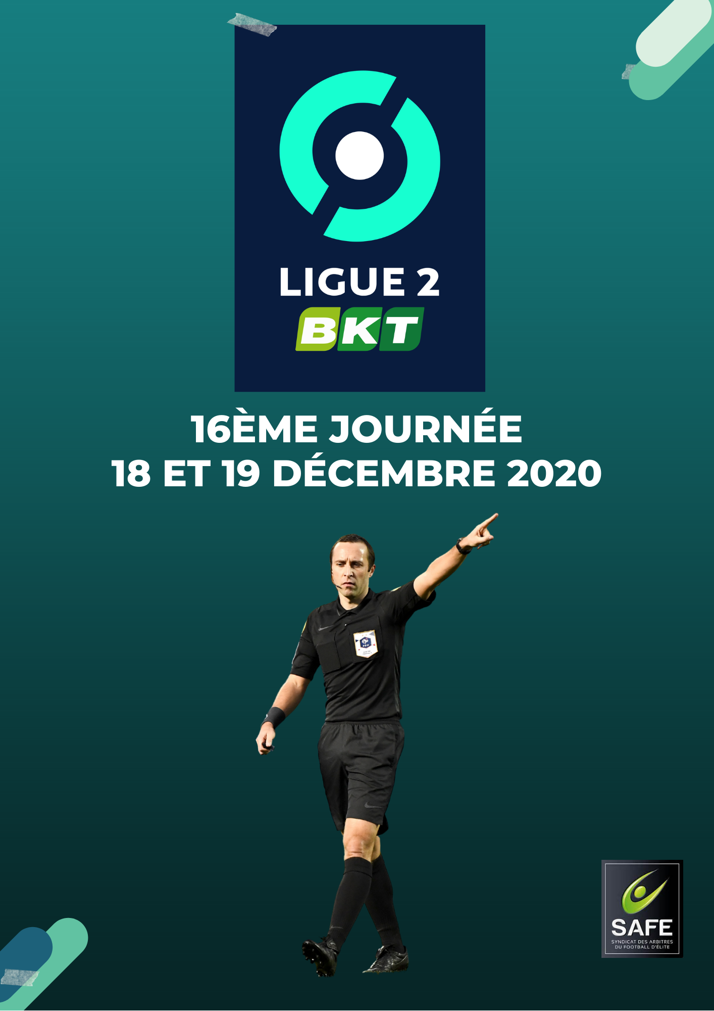 Désignations 16ème journée de Ligue 2